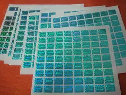 Aecure genuine hologram sticker Multi-channel holographic labels