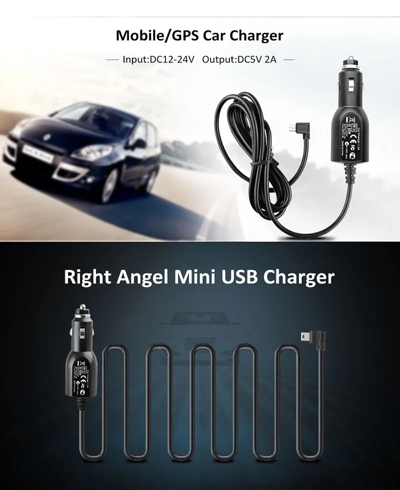 2020 For Tomtom/garmin Gps Universal Portable Custom Usb Car Charger