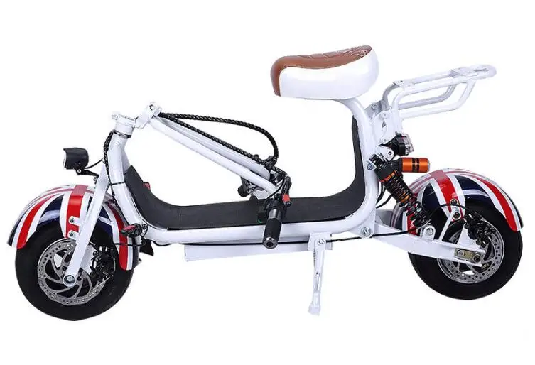 800 w 12ah 小型脂肪轮胎折叠电动滑板车 citycoco 迷你摩托车