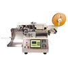 Hot sale digital woven label cutter with sensor for 125mm wide material vertical stack function