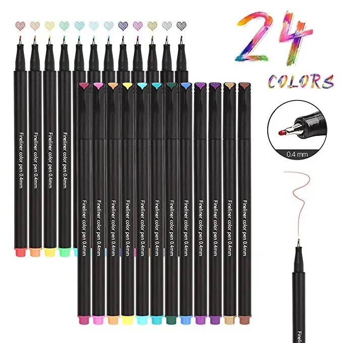 fine tip colored pens