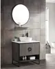 Best price high quality knock down authenticated bathroom cabinet with artificial basin hotel furniture