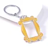 Friends TV Show Monica's Door Gold Enamel Keychain