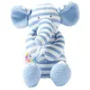Factory Toy Baby Activity Plush Toy with Ring Rattle Blue Elephant