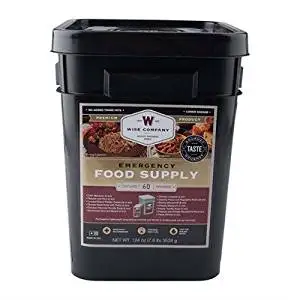 WISE FOODS - GOURMET 60 SERVING ENTREE ONLY GRAB AND GO FOOD UPGRADED KIT