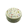 Promotional hot selling aluminium round shaped biscuit tin box cookie packaging can