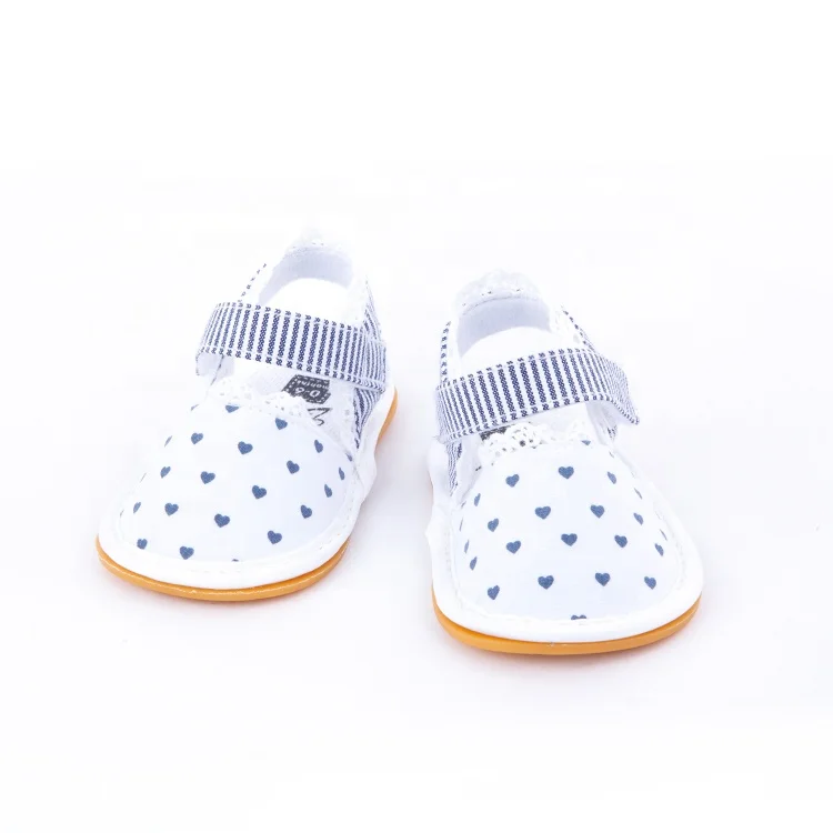 Lovely summer dots soft sole baby sandals girls newborn baby shoes