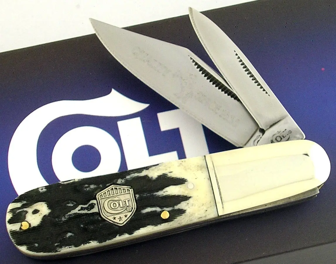 Colt Tactical Bowie Full Tang G10 Handle Fixed Black Blade Knife 351