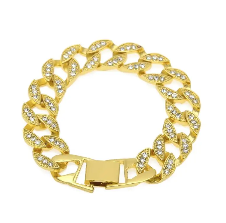 Hot Sale Saudi Arabia Jewelry Gold Cuban Link Bracelet For Men Buy
