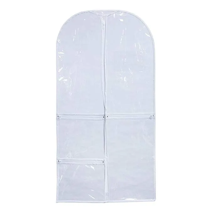 Costume Clear Plastic Garment Bag With Pockets For Dance Competitions