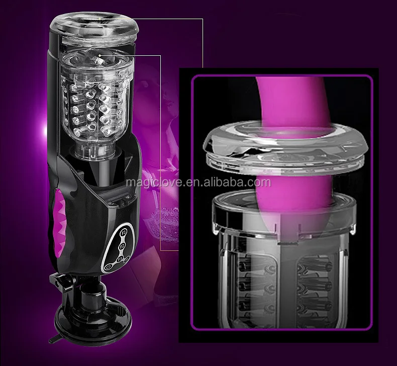 New Automatic High Speed Telescopic Rotating Voice Sex Machine Oral