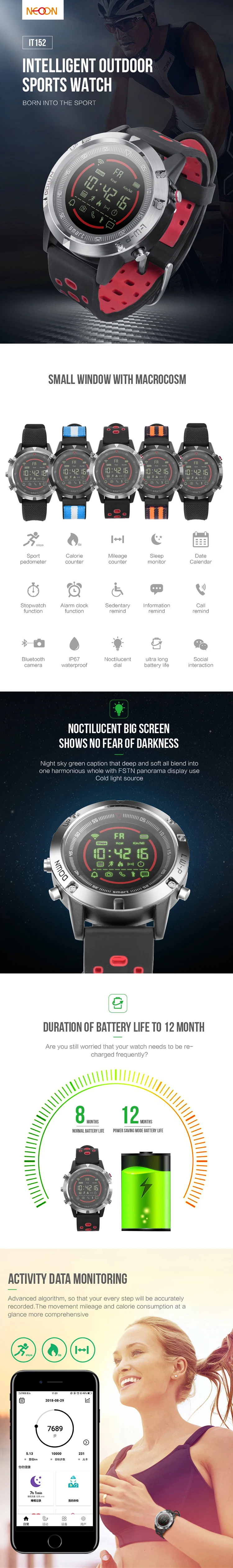 IP67 Waterproof  Ring Smart Bracelet For Smartphone