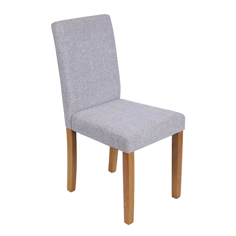 Modern Design Wooden Frame Fabric And Leather Dining Chairs For