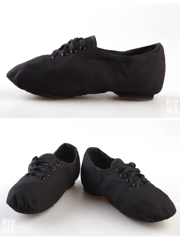 black canvas jazz shoes