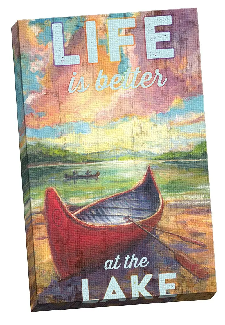 Portfolio Canvas Decor Summer Life at the Lake by Geoff Allen Large Canvas Wall Art, 24 x 36"