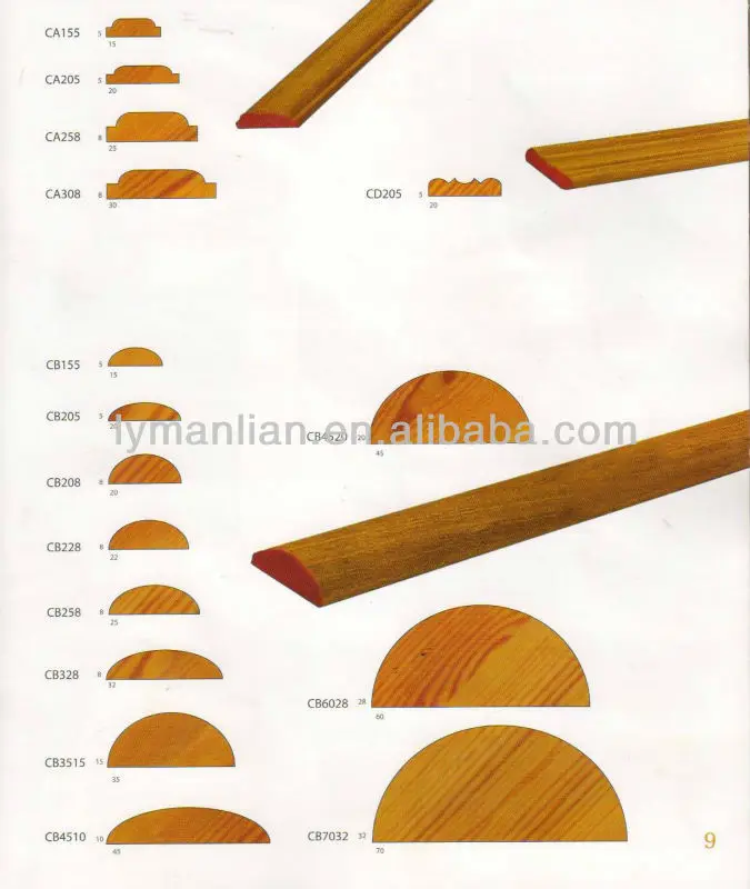 cambered shape wood decorative ceiling/crown moulding for interior decorative