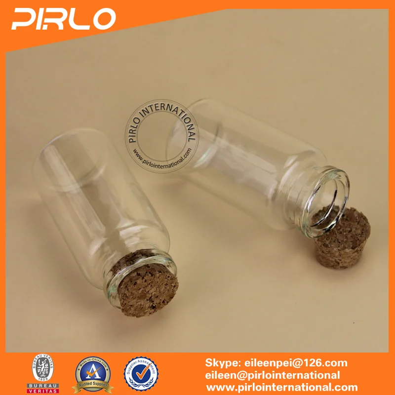 25ml Laboratory Bottle Glassware Corked Bottle Glass Vial For Lab