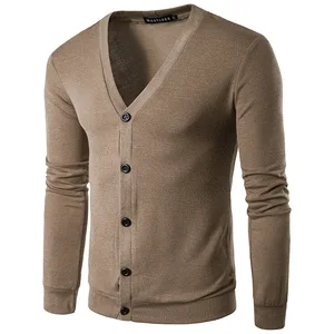 Cotton Mens Pure Color Knitted Designer Sweater Cardigans Cotton Mens Pure Color Knitted Designer Sweater Cardigans