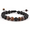 Aromatherapy jewelry lava stone essential oil diffuser bracelet braided aromatherapy bracelet