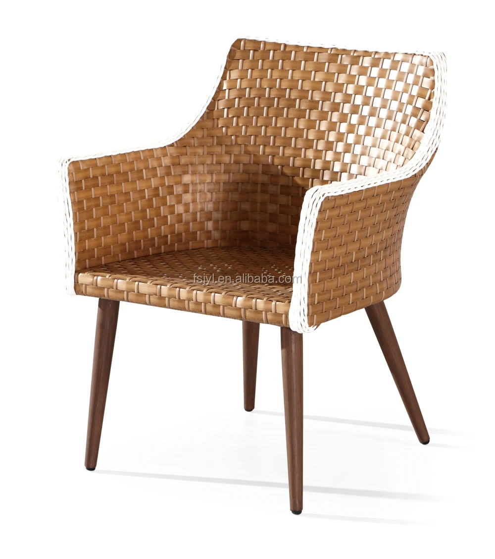 现代露台柳条户外家具套装花园咖啡厅家具