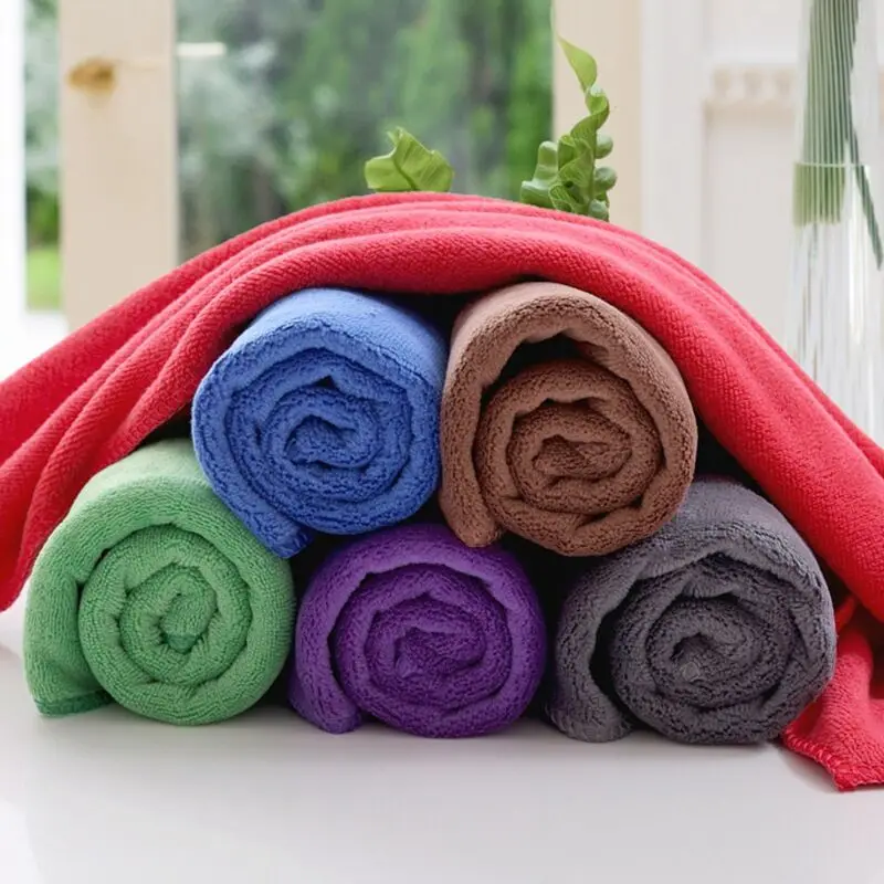 China factory wholesale custom size logo 400 GSM microfiber car cleaning towels