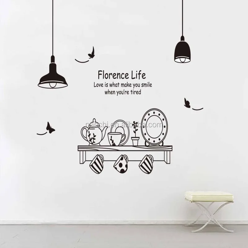 Modern Florence Hidup Hitam Putih Teh Set Stiker Dinding Pintu Masuk Modern Florence Hidup Hitam Putih Teh Set Stiker Dinding Pintu Masuk Sofa Dekorasi Dapur Panas Dan