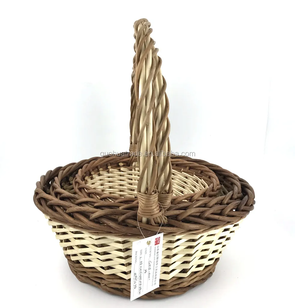 Wicker And Wood Chip Basket For Sale Buy Wicker,Wicker Basket,Wood