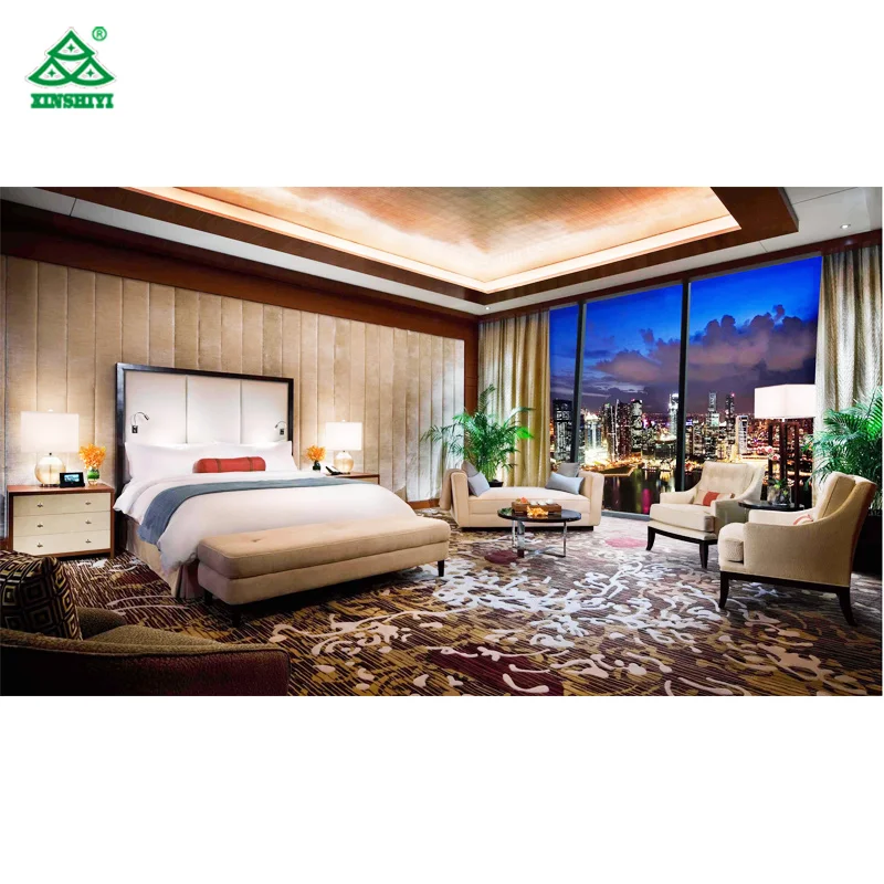 5 Star Hotel Bed Room Furniture Bedroom Set,Wooden Box Bed Design