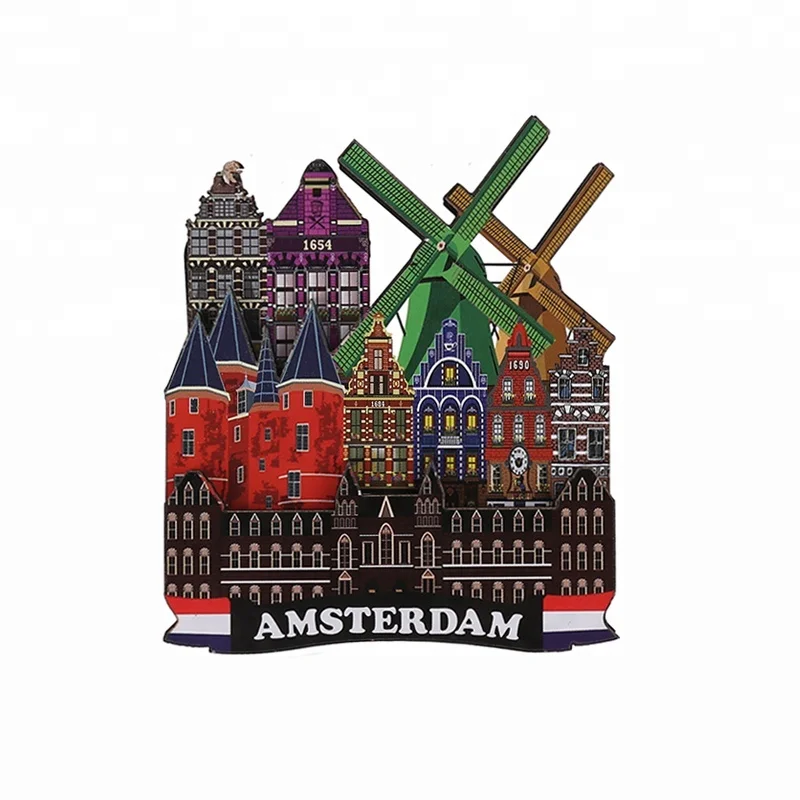Tourist Souvenir Holland Amsterdam Fridge Magnet - Buy Holland Magnet ...