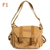 Original Caden F1 Khaki Vintage Canvas DSLR Camera Messenger Bag Soft Diagonal Shoulder Bag for Cameras