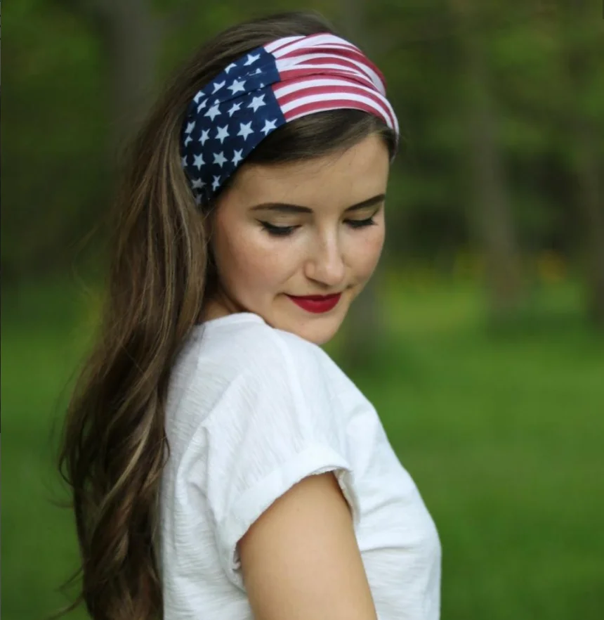 Patriotic Seamless Multifunctional Usa Flag Bandana Buy Flag Bandana