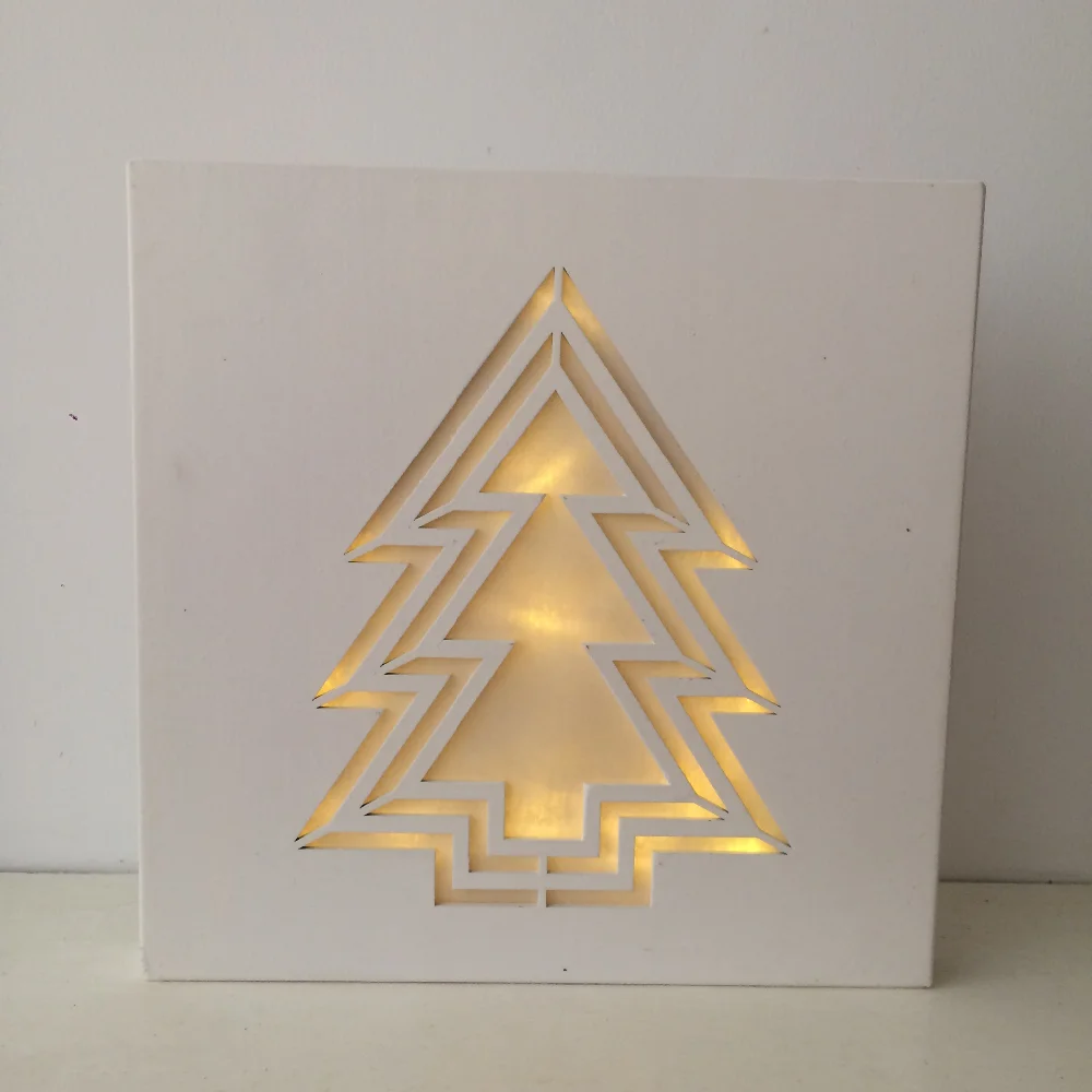Customize Wooden Led Decorative Light Box Battery Operated Christmas Customize Wooden Led Decorative Light Box Battery Operated Christmas Personalized Lamp