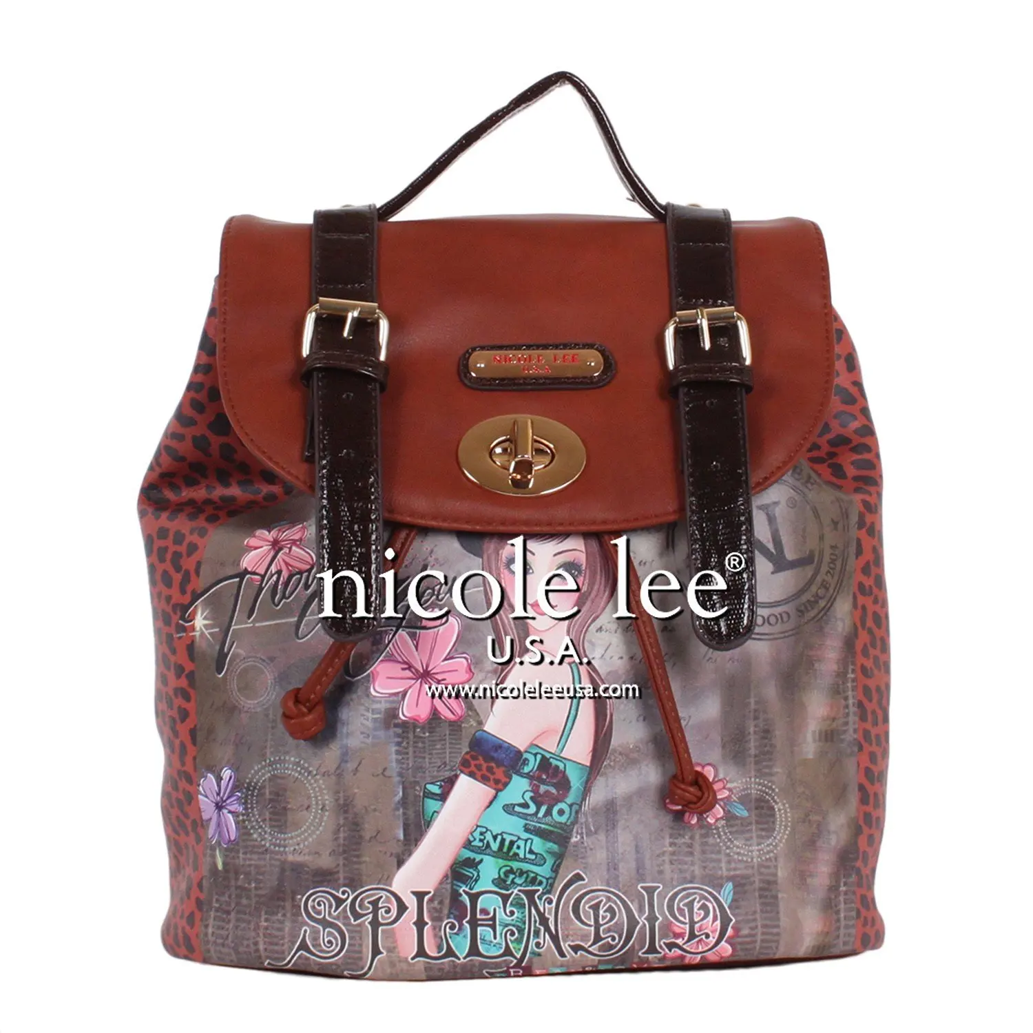 nicole lee backpack purse