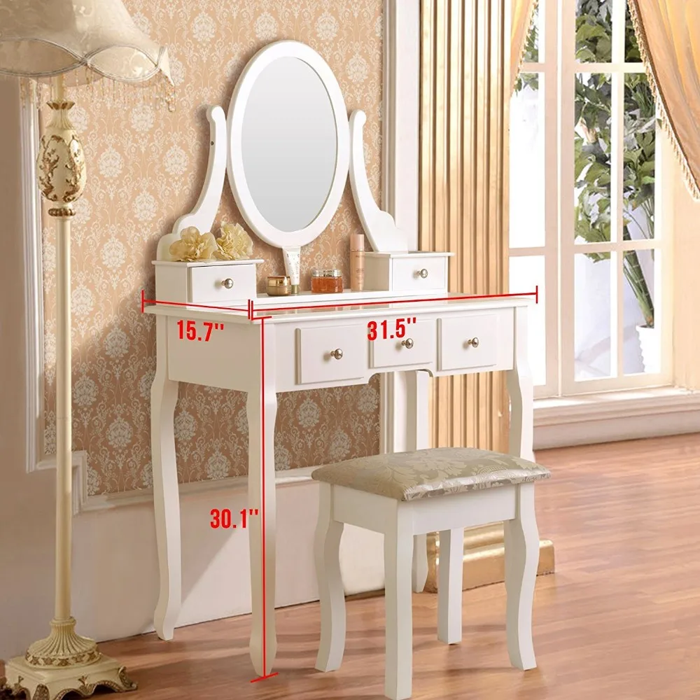 White Antique Vanity Dresser Table With Mirror French Clic Dressing And White Antique Vanity Dresser Table With Mirror French Clic Dressing And