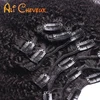 Wholesale Indian afro kinky curly clip in hair extensions free sample