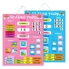 E1004 2015 new learning english conversation magnetic calendar and wealther chart