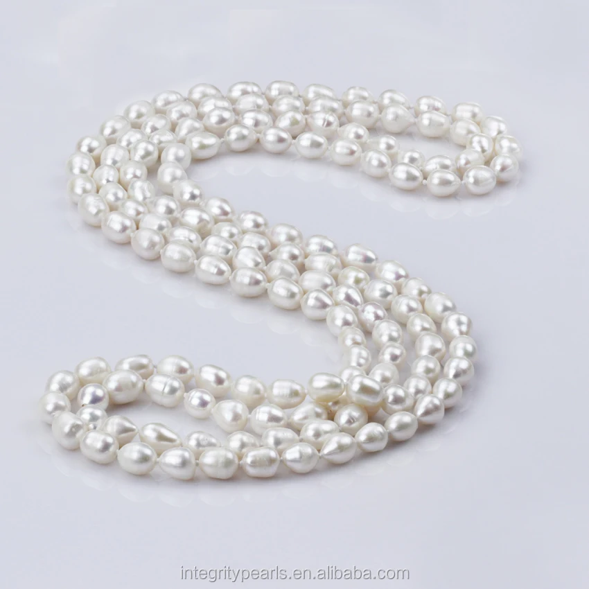 Details about   Multi-Color Rice Shaped Freshwater Cultured Pearls Necklace 925 Silver Clasp TPJ 