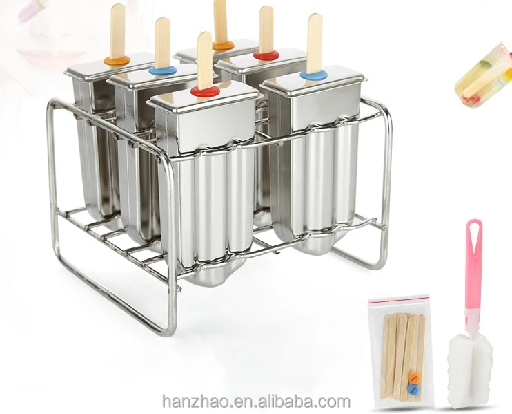 VerPetridure Stainless Steel Popsicle Rack Ice Lolly Frozen Popsicle Maker  Ice Cream Mold 