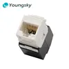 Good quality better price CAT6a UTP 8P8C Toolless Unshielded Modular Plug Keystone Jack
