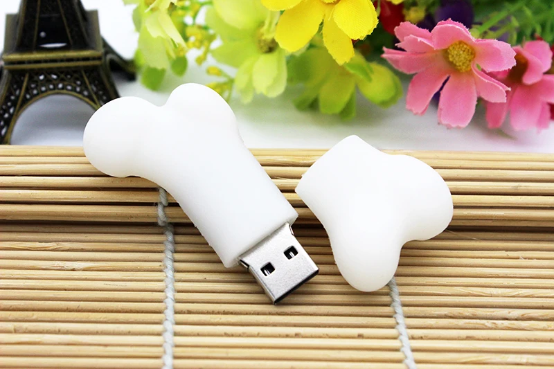 Cartoon Dog Bone USB Flash Drive 3.0 8GB 16GB 32GB 64GB Pet Pen Drive Creative USB Memory Stick with Custom Logo - ANKUX.COM