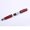promotional gift Metal 5 in 1 USB Flash Drives pen with stylus laser pointers ballpen rosh iso ce factory