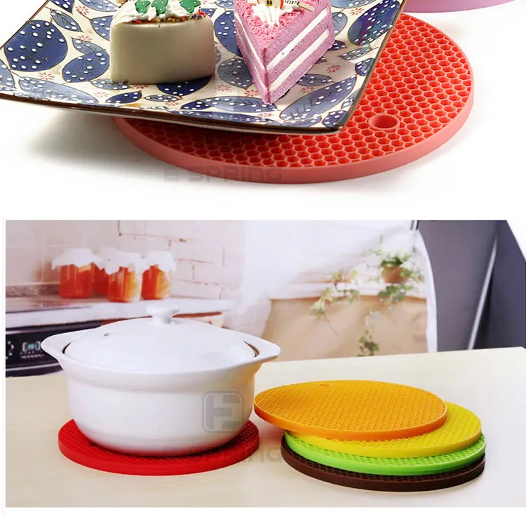 Heat Resistant Silicone Pot Mat Nonslip Pot Holder Placemat Kitchen
