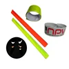 top sale new design hi viz adjustable fluorescent sports slap-wrap ankle band reflective pvc and steel sheet slap wrist strips