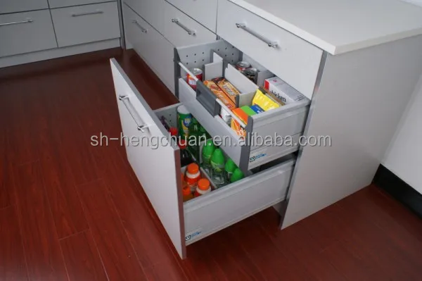 Silent close drawer slides, soft close metal box drawer slide,tandem box sliding drawer