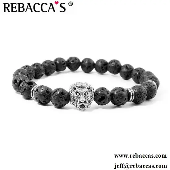 Natural 7 Chakra Lava Stone Beads Elastic Bracelet Essential Oil Diffuser Yoga Meditation Energy Jewelry