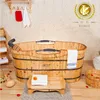 portable solid wooden mini swimming pool with hands