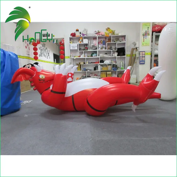 Lying Inflatable Pvc Animal Cartoon Model Inflatable Red Se