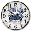 Modern classic rapid Speedway racing team pattern wooden wall clock for living room