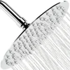8" Chrome Finish Overhead Round And Square Stainless Steel Rain Shower Head