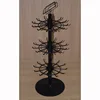 rotary retail shops multi layers adjustable iron rod arm metal wire counter promotion rack with safety peg hooks